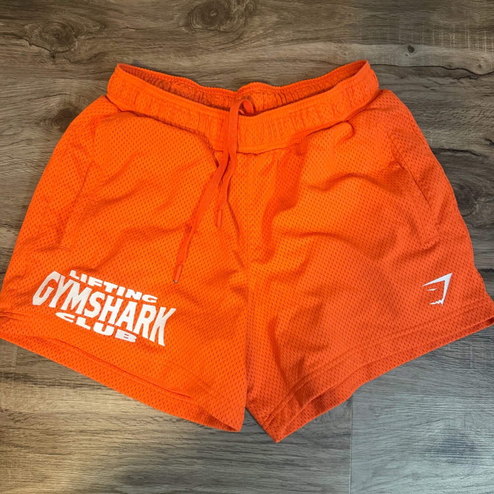 Gymshark Lifting Club Bright Orange Athletic Shorts
